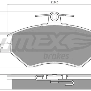 Zestaw klocków hamulcowych, hamulce tarczowe TOMEX BRAKES TX 10-11 Wyjątkowa oferta
