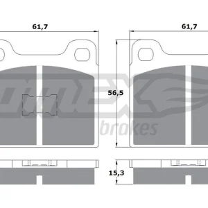 Zestaw klocków hamulcowych, hamulce tarczowe TOMEX BRAKES TX 10-16 Obniżka ceny
