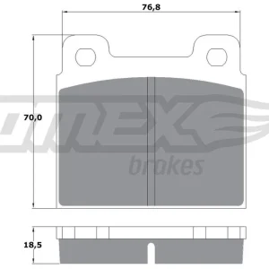 Zestaw klocków hamulcowych, hamulce tarczowe TOMEX BRAKES TX 10-181 Okazja