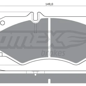 Zestaw klocków hamulcowych, hamulce tarczowe TOMEX BRAKES TX 10-20 Oferta czasowa