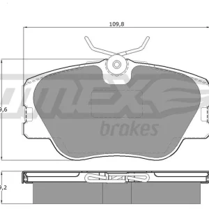 Zestaw klocków hamulcowych, hamulce tarczowe TOMEX BRAKES TX 10-21 Wyprzedaż