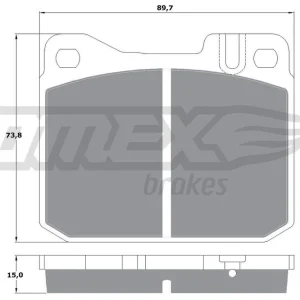 Zestaw klocków hamulcowych, hamulce tarczowe TOMEX BRAKES TX 10-22 Nowy