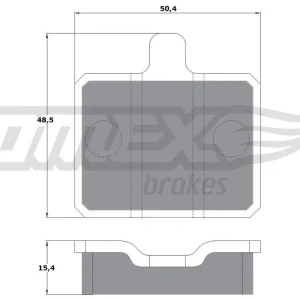 Cena promocyjna Zestaw klocków hamulcowych, hamulce tarczowe TOMEX BRAKES TX 10-25