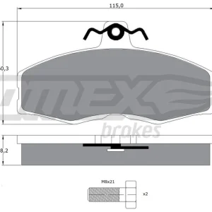 Zamów dziś Zestaw klocków hamulcowych, hamulce tarczowe TOMEX BRAKES TX 10-27
