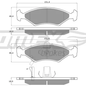 Do wyczerpania zapasów Zestaw klocków hamulcowych, hamulce tarczowe TOMEX BRAKES TX 10-29