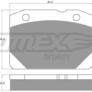 Zestaw klocków hamulcowych, hamulce tarczowe TOMEX BRAKES TX 10-31 Wyprzedaż