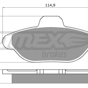 Niska cena Zestaw klocków hamulcowych, hamulce tarczowe TOMEX BRAKES TX 10-33