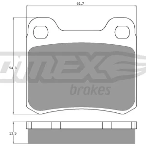 Tylko dziś Zestaw klocków hamulcowych, hamulce tarczowe TOMEX BRAKES TX 10-37