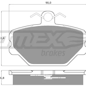 Bestseller Zestaw klocków hamulcowych, hamulce tarczowe TOMEX BRAKES TX 10-39