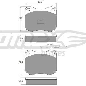 Zestaw klocków hamulcowych, hamulce tarczowe TOMEX BRAKES TX 10-42 Tylko dziś