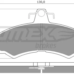 Zestaw klocków hamulcowych, hamulce tarczowe TOMEX BRAKES TX 10-45 Niska cena