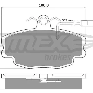 Zestaw klocków hamulcowych, hamulce tarczowe TOMEX BRAKES TX 10-481 Ekspresowa dostawa