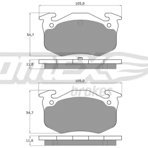 Bestseller Zestaw klocków hamulcowych, hamulce tarczowe TOMEX BRAKES TX 10-502