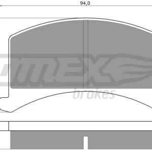 Zestaw klocków hamulcowych, hamulce tarczowe TOMEX BRAKES TX 10-52 Cena promocyjna