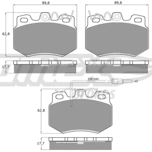 Zestaw klocków hamulcowych, hamulce tarczowe TOMEX BRAKES TX 10-55 Oferta limitowana