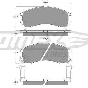 Ekspresowa dostawa Zestaw klocków hamulcowych, hamulce tarczowe TOMEX BRAKES TX 10-56