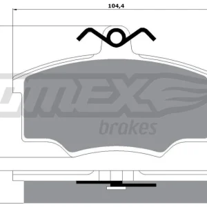 Nowy Zestaw klocków hamulcowych, hamulce tarczowe TOMEX BRAKES TX 10-58