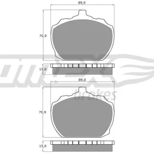 Sprawdź teraz Zestaw klocków hamulcowych, hamulce tarczowe TOMEX BRAKES TX 10-60