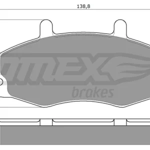 Szybka wysyłka Zestaw klocków hamulcowych, hamulce tarczowe TOMEX BRAKES TX 10-66