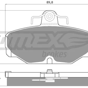 Zestaw klocków hamulcowych, hamulce tarczowe TOMEX BRAKES TX 10-67 Popularny