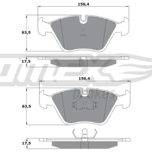 Zestaw klocków hamulcowych, hamulce tarczowe TOMEX BRAKES TX 10-692 Niska cena