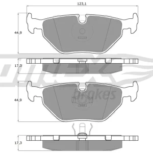 Sprawdź teraz Zestaw klocków hamulcowych, hamulce tarczowe TOMEX BRAKES TX 10-70