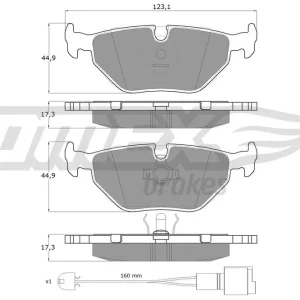Ekspresowa dostawa Zestaw klocków hamulcowych, hamulce tarczowe TOMEX BRAKES TX 10-701