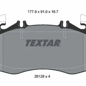 Zestaw klocków hamulcowych, hamulce tarczowe TEXTAR 2612801 Szybka wysyłka