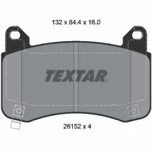 Zestaw klocków hamulcowych, hamulce tarczowe TEXTAR 2615201 Ostatnie sztuki