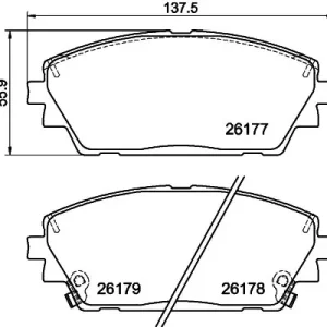 Szybka wysyłka Zestaw klocków hamulcowych, hamulce tarczowe TEXTAR 2617701