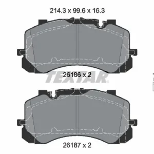 Zestaw klocków hamulcowych, hamulce tarczowe TEXTAR 2618601 Promocja