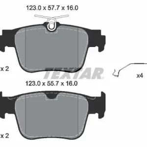 Ostatnie sztuki Zestaw klocków hamulcowych, hamulce tarczowe TEXTAR 2620601