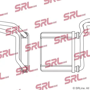 Ekspresowa dostawa Wymiennik ciepła, ogrzewanie wnętrza SRLINE 2620N8-1