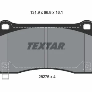 Zestaw klocków hamulcowych, hamulce tarczowe TEXTAR 2627501 Popularny