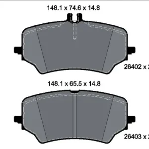 Hit cenowy Zestaw klocków hamulcowych, hamulce tarczowe TEXTAR 2640201
