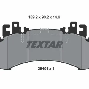 Zestaw klocków hamulcowych, hamulce tarczowe TEXTAR 2640401 Dostępne od ręki