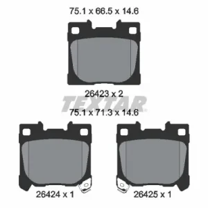 Zestaw klocków hamulcowych, hamulce tarczowe TEXTAR 2642301 Super okazja