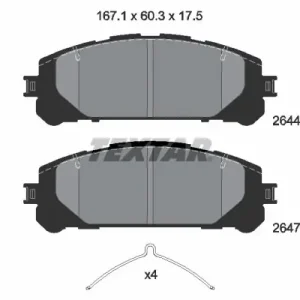 Dodaj do koszyka Zestaw klocków hamulcowych, hamulce tarczowe TEXTAR 2644801