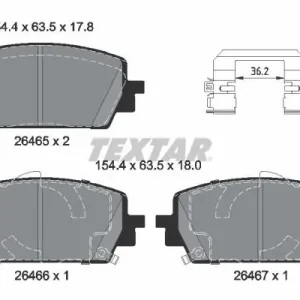 Do wyczerpania zapasów Zestaw klocków hamulcowych, hamulce tarczowe TEXTAR 2646501