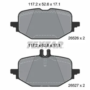Dostępne od ręki Zestaw klocków hamulcowych, hamulce tarczowe TEXTAR 2652601