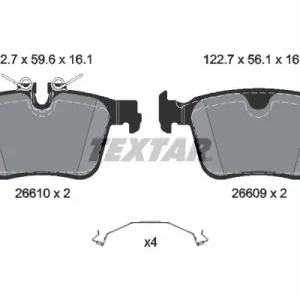 Ostatnia szansa Zestaw klocków hamulcowych, hamulce tarczowe TEXTAR 2661001