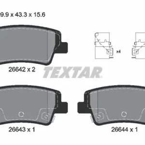 Szybka wysyłka Zestaw klocków hamulcowych, hamulce tarczowe TEXTAR 2664201