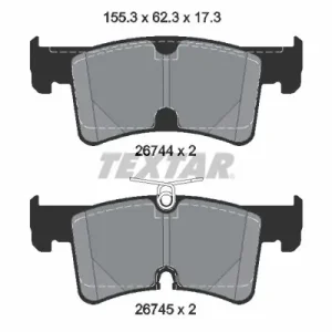 Bestseller Zestaw klocków hamulcowych, hamulce tarczowe TEXTAR 2674401