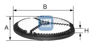 Popularny Filtr powietrza UFI 27.274.00