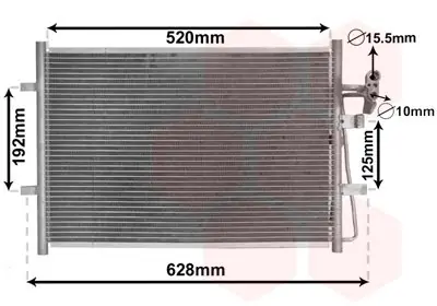 Wyprzedaż Skraplacz, klimatyzacja VAN WEZEL 27005281