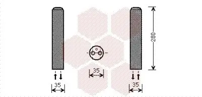 Osuszacz, klimatyzacja VAN WEZEL 2700D234 Zniżka