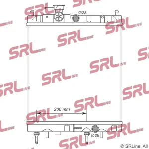 Chłodnica, układ chłodzenia silnika SRLINE 270508-4 Sprawdź teraz