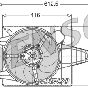 Wentylator, chłodzenie silnika DENSO DER01004 Rabat