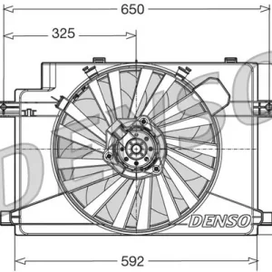 Wentylator, chłodzenie silnika DENSO DER01006 Premium