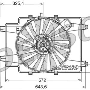 Bestseller Wentylator, chłodzenie silnika DENSO DER01007
